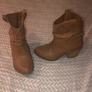 Brown booties